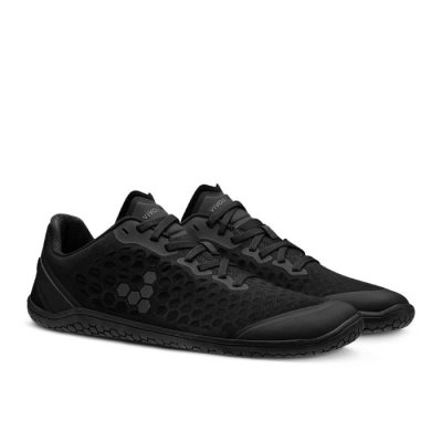 Vivobarefoot Men's Stealth III Running Shoes Dark Black | Vivobarefoot CPK169280